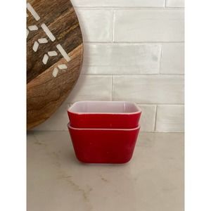 Vintage Pyrex 501B Red 1 1/2 Cup Refrigerator Dish, Primary Red Fridgie No lid